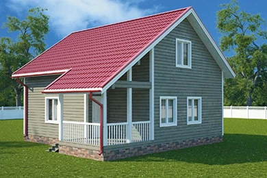 Каркасный дом дома 7.5x7.5